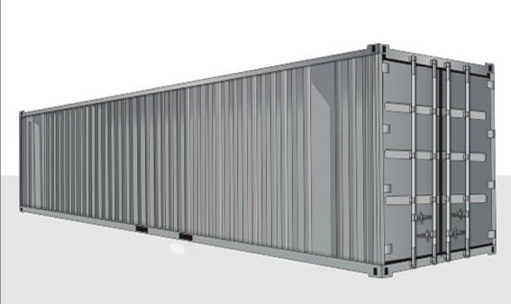 40-футовый стандартный контейнер