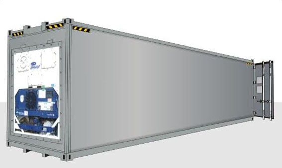 40-футовый HIGH CUBE рефрижераторный контейнер (увеличенной вместимости)